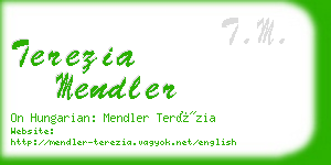 terezia mendler business card